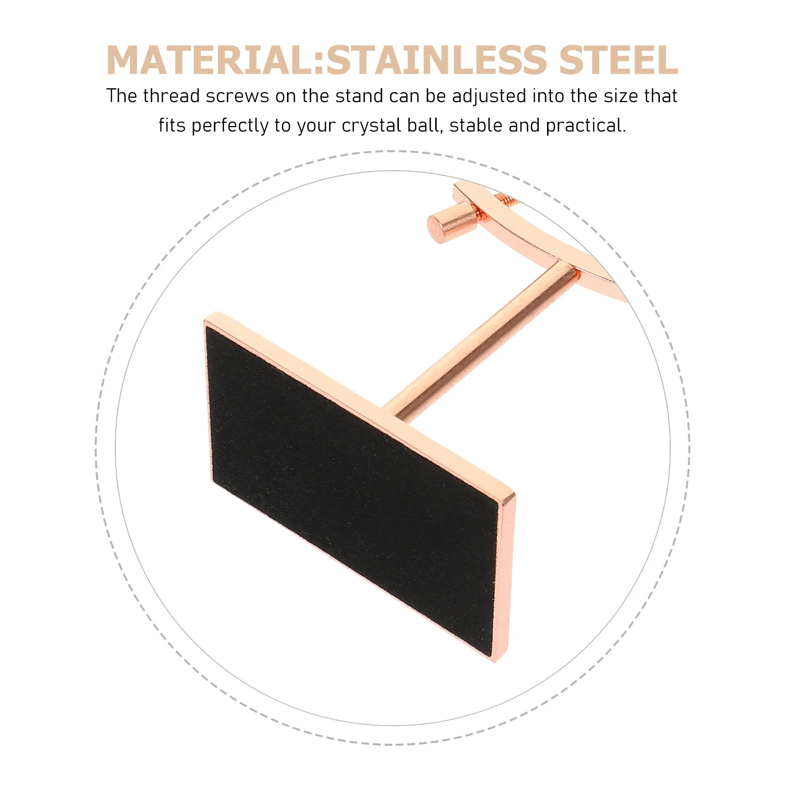 

Adjustable Metal Sphere Holder Stand Stainless Steel Crystal Ball Display Rack For Home Decor Stone Craft Display Use