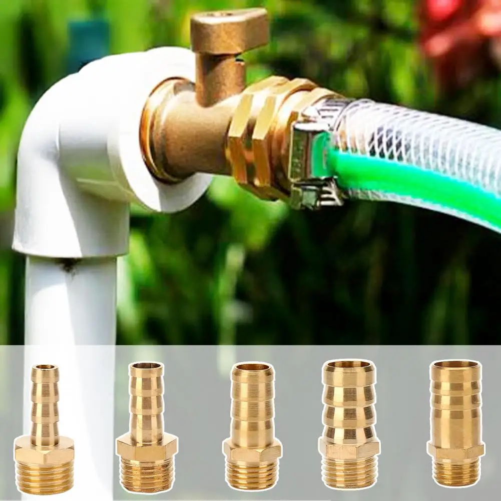 

Латунные фитинги с зазубринами Высокопрочные латунные фитинги для шлангов для устойчивых к коррозии соединителей Мужские фитинги для долговечности