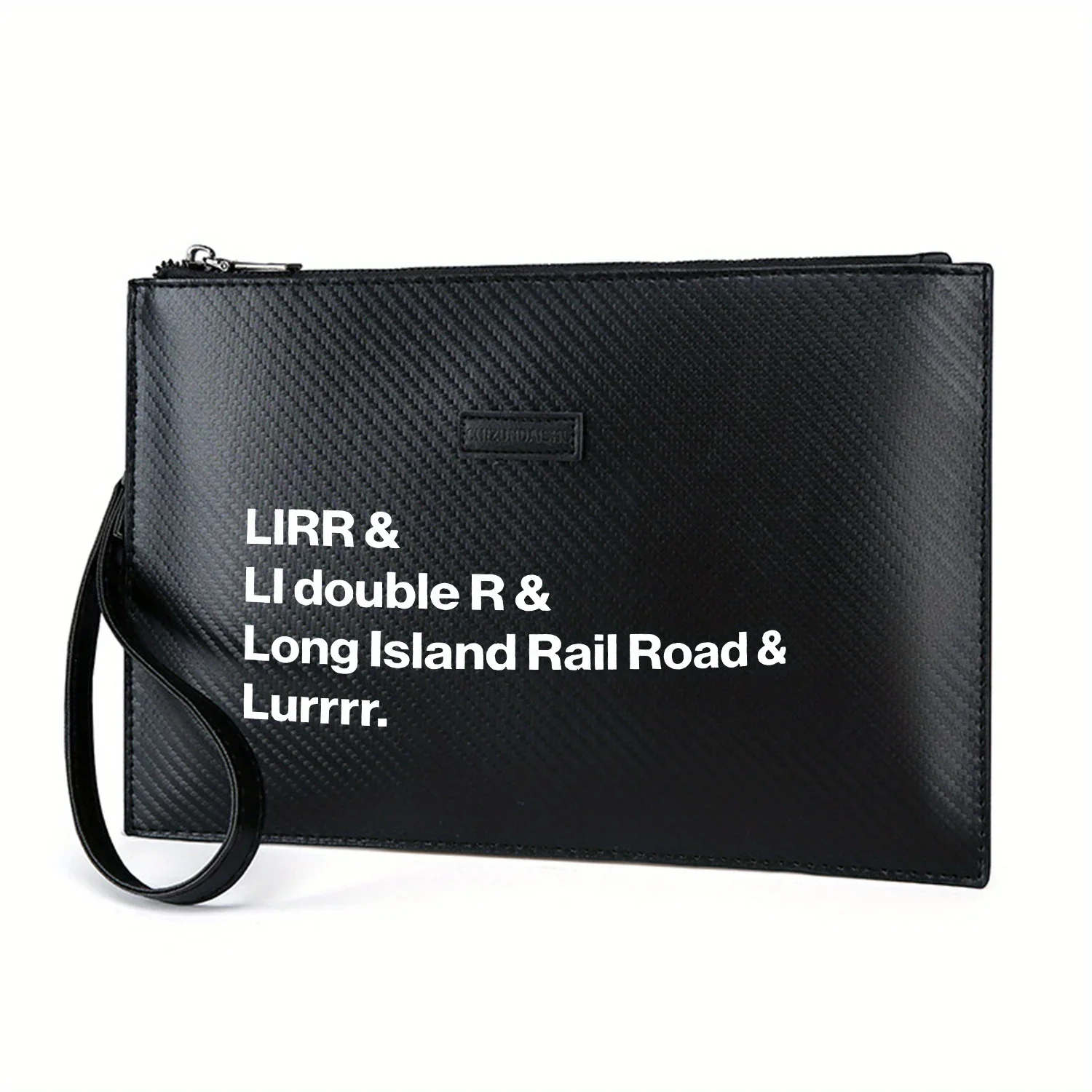 

LIRR LI двойной R Long Island Road Элегантная мужская сумка из искусственной кожи с принтом Модная и практичная для повседневной носки