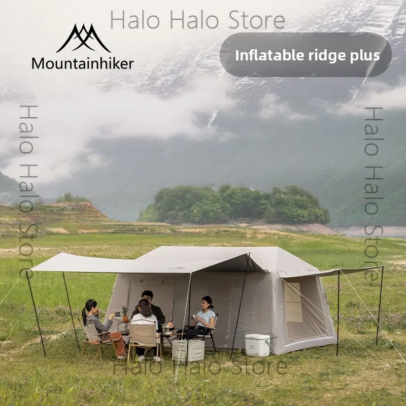 Mountain Guest Inflatable Ridge Plus Outdoor Camping Inflatable Tent Roof Tent Rainproof Sun Protection Large Space