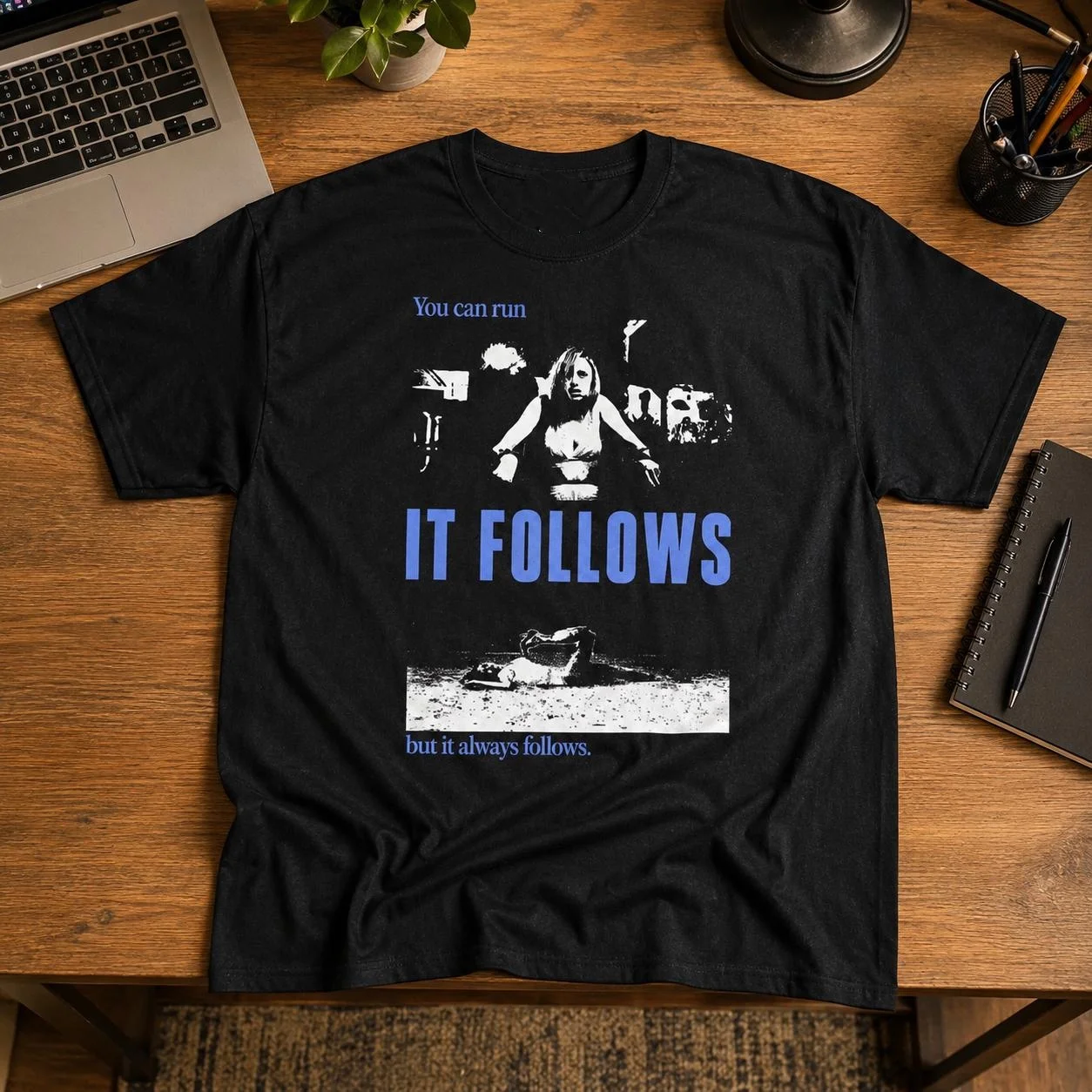 It Follows 2014 Movie T-Shirt Retro Supernatural Horror Graphic T-Shirt Cotton Men Women Streetwear Tee