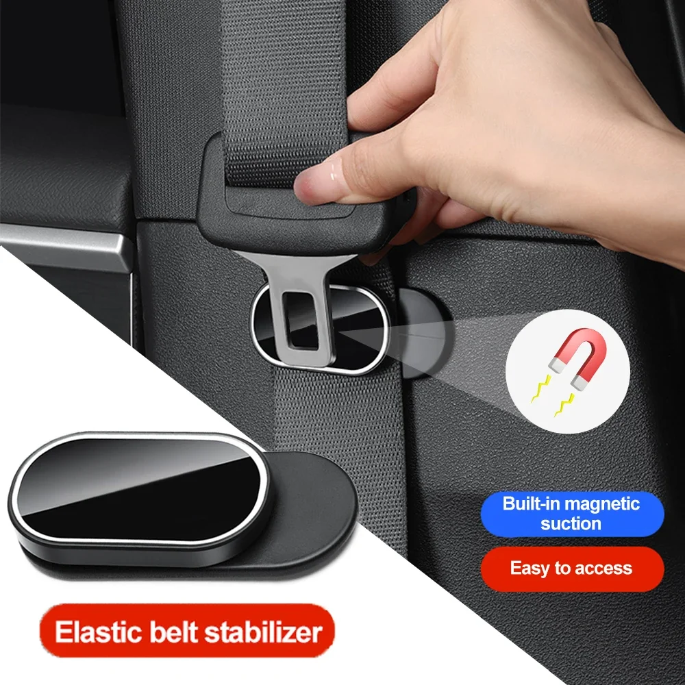 

1-2-4pcs Car Seat Belt Fixing Clips Auto Seat Belt Holder Stabilizer Fastener Adjustable Clip Seat Belt Stopper Universal