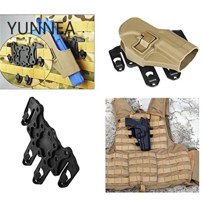 Plastic Steel MOLLEC Chest Hanging Bottom Plate QC Chest Hanging Piece Tactical Back Heart Hanging Chest Hanging Insert Plate