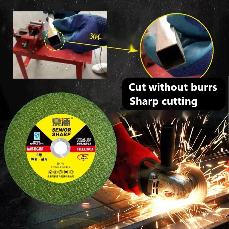 LiTuiLi 10Pcs 107mm Metal Cutting Disc Angle Grinder Cut Off Wheels Grinding Discs Blade Wheel Corundum Materials