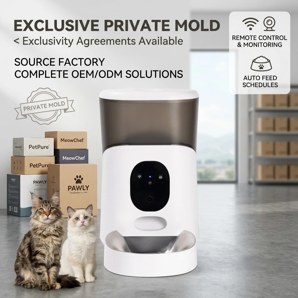 Pet Feeder App Control Portion - 5 Litrelik Paslanmaz Çelik Evcil Hayvan