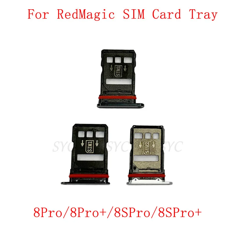 SIM Card Tray SIM Card Slot Holder For ZTE Nubia RedMagic 8 Pro 8S Pro Memory MicroSD Card Repair Parts