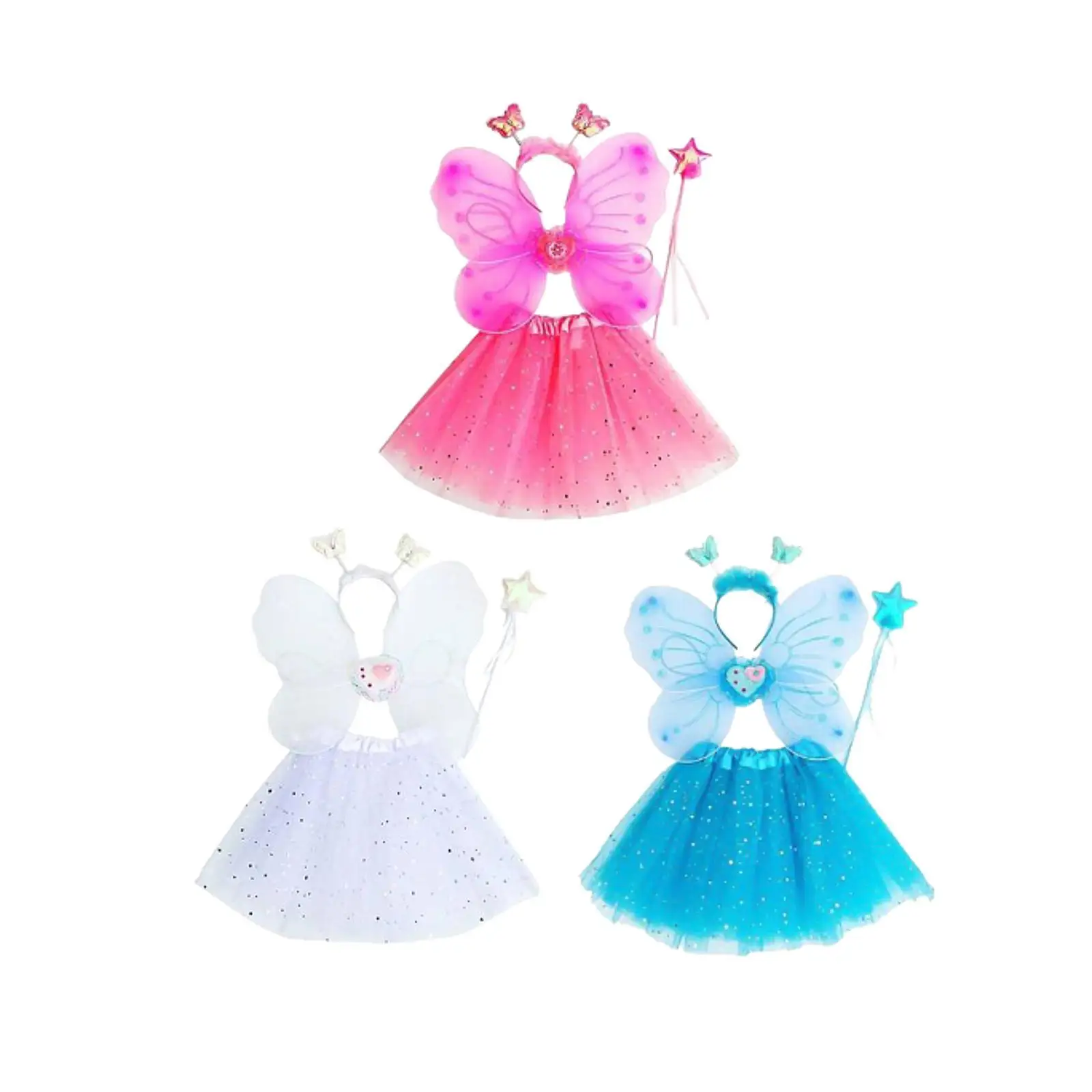 

Butterfly costume set, 4 pieces/sets, set of tutù costumes for New Year's