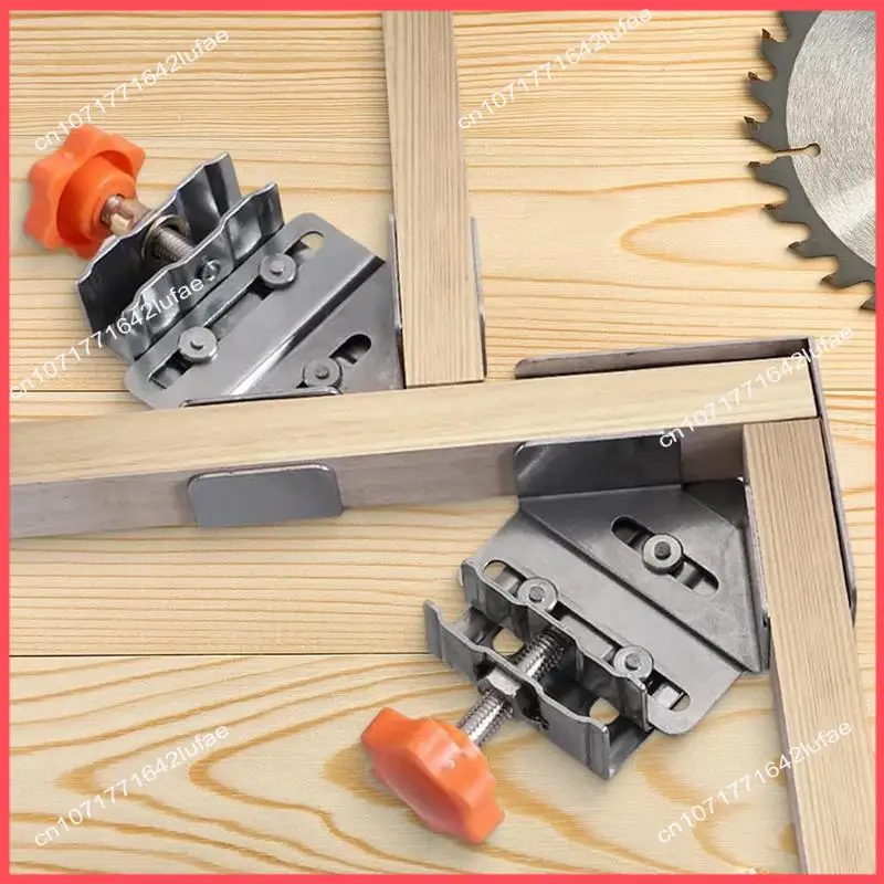 

B52C 2PCS Multipurpose Stainless Steel 90 Degree Corner Clamp T-Shaped Right Angle Clamping