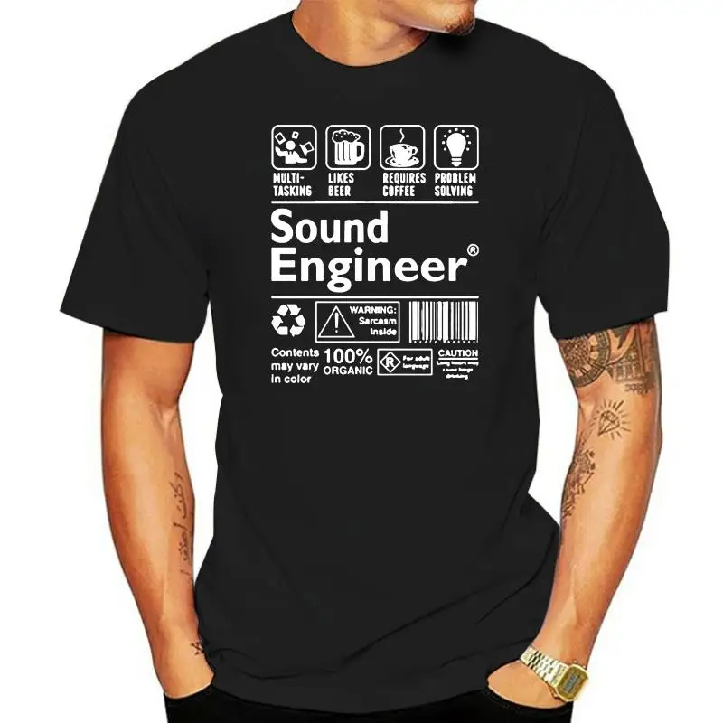 Sound Engineer Explained Men's T-shirt Premium Class Cotton Men's T-Shirts Classic Top T-Shirts Men's T-Shirts Fashion 2024