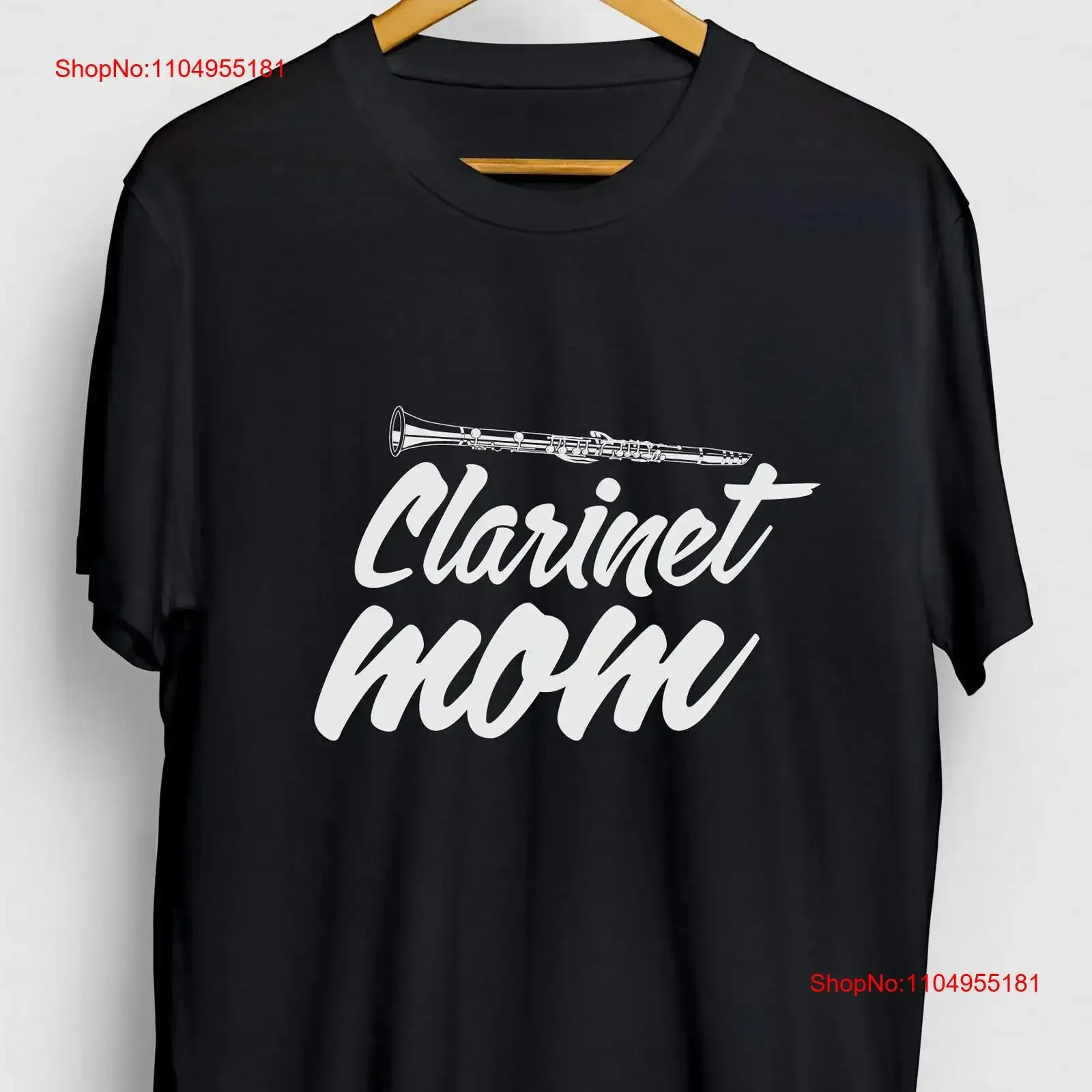 

Clarinet Mom Funny Orchestra T Shirt Instrument tee Youth vintage Washed designer clothes homme graphic Slightly Soft