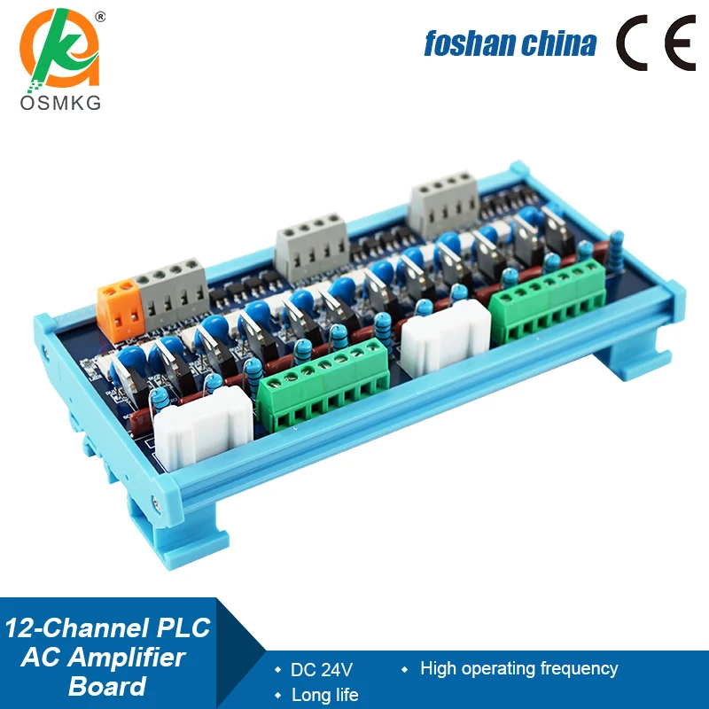 12-Channel Optocoupler Isolation Short Circuit Protection Thyristor AC Output Amplifier Board