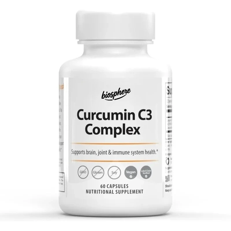 Curcumin C3 Complex Capsules - Antioxidant Support 60 Capsules | 60 servings