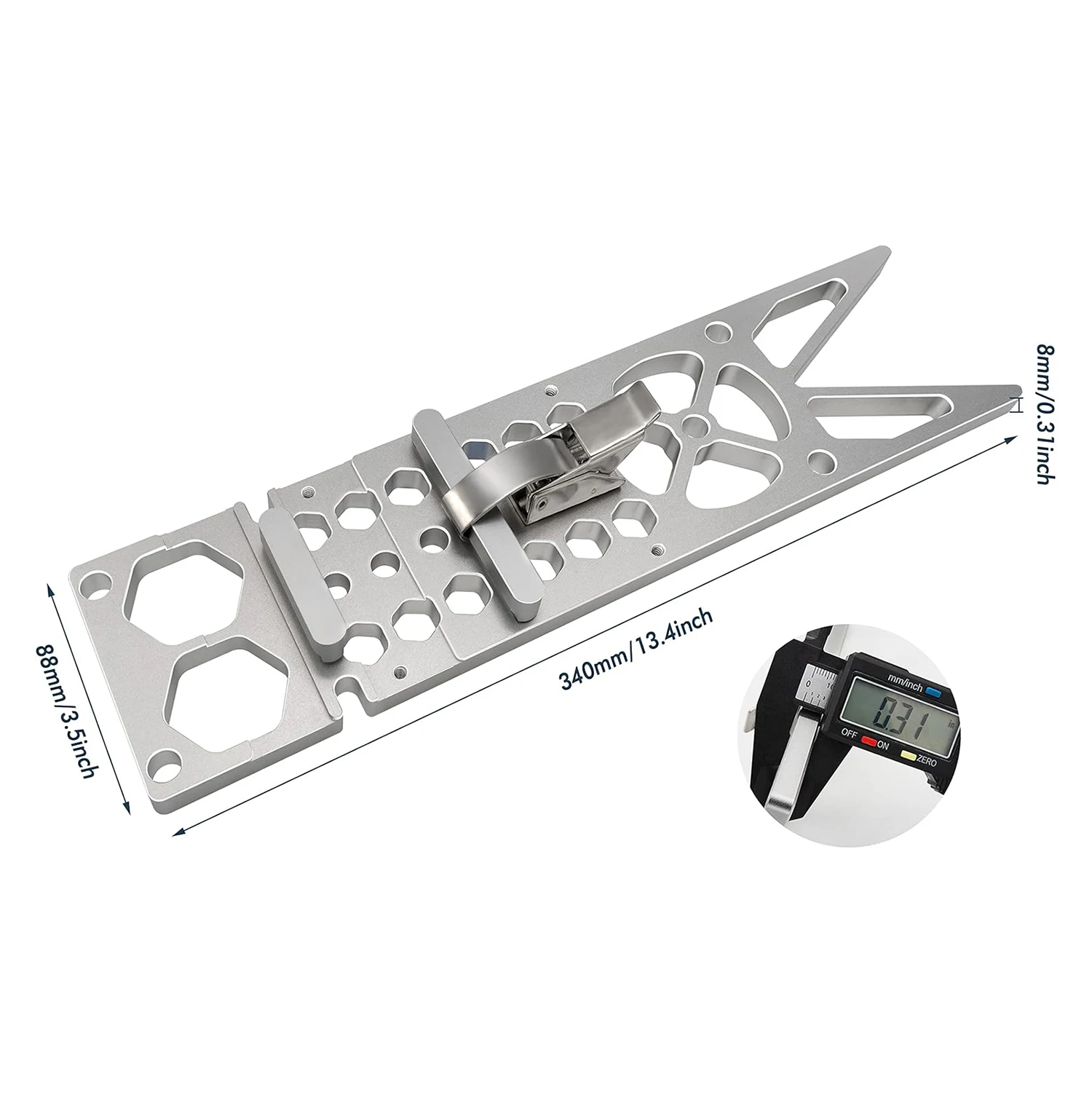 Track Saw Square Guide 90° Right Angle Electric Circular Saw Guide Rail Angle Stop Compatible with Festool Makita And Guide Rail