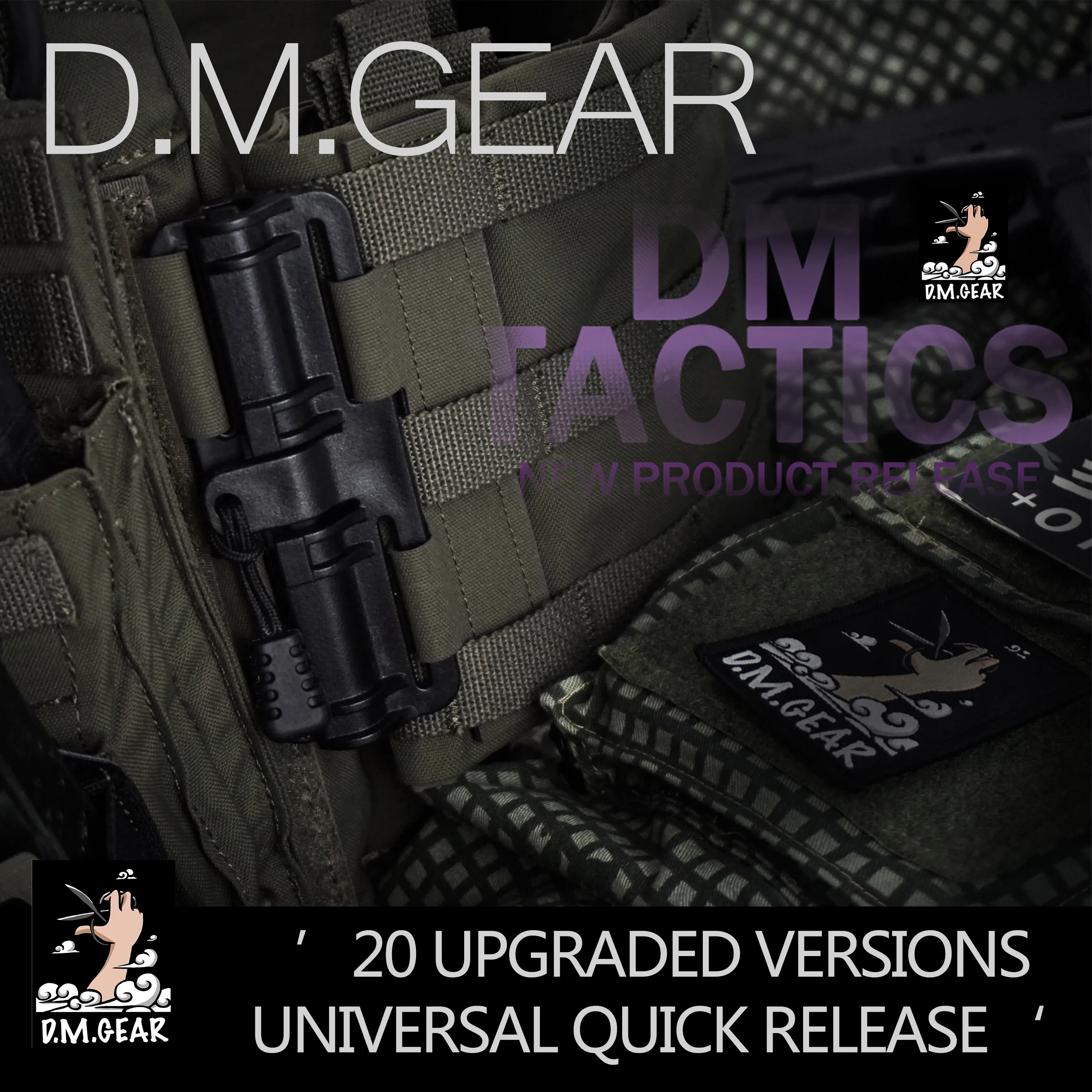 DMgear Tactical Vest Universal Quick Release Molle Quick Release Quick Wear And Tear Compatible 6094 JPC CPC