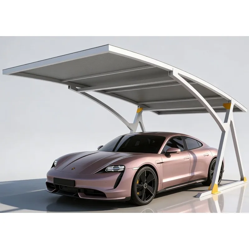 Awning car charging pile rainproof awning community Yushu courtyard parking shed