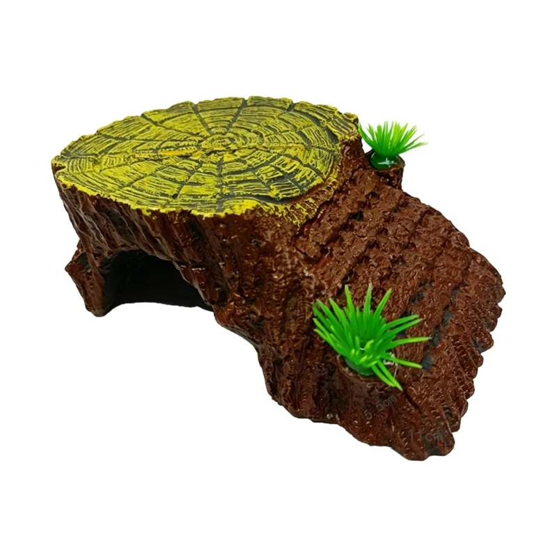 Reptiles Tanks Climbing Platform Basking Ramps Natural Rock Basking Platform HX6C