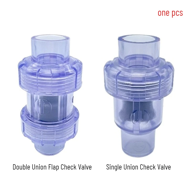 UPVC True Union Swing Check Valve for Backflow Prevention Slip Swing No-return Single Union / Double True Union Flap Check Valve