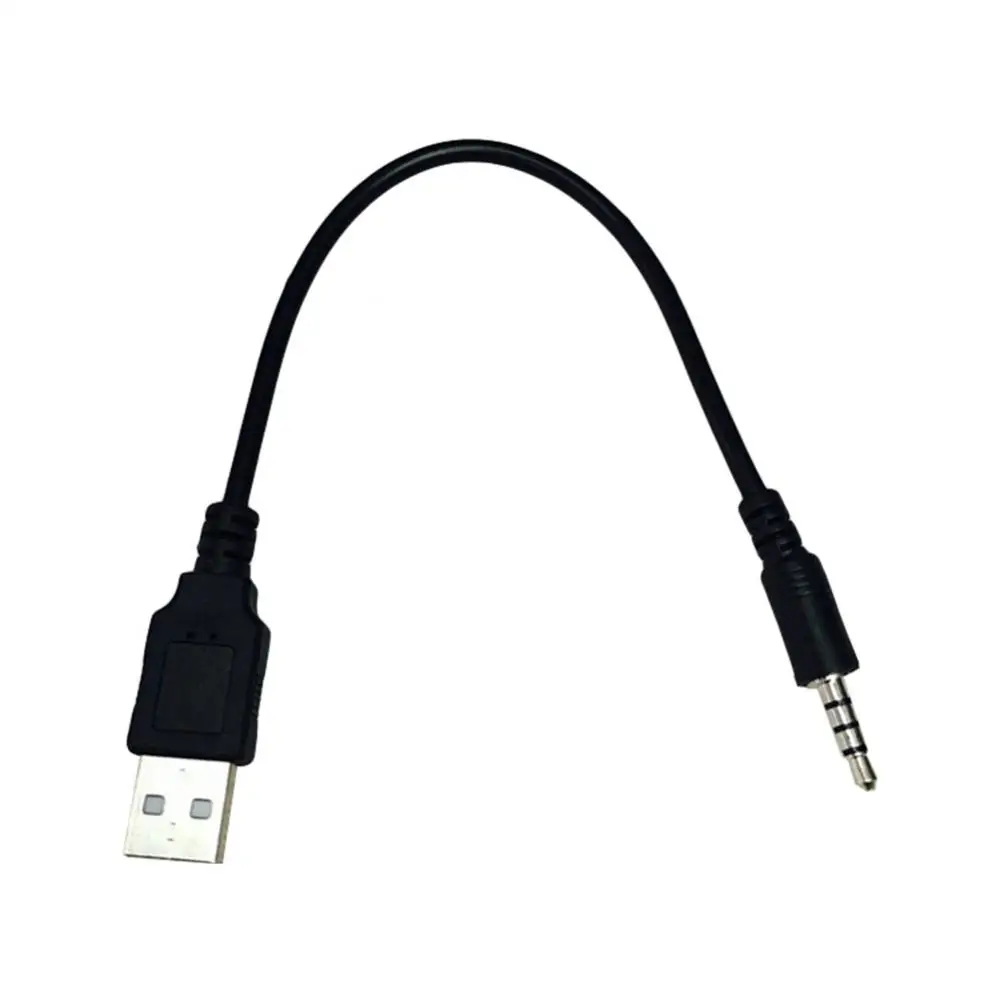 3.5mm męski na USB AUX Jack kabel Audio Adapter do ładowarki przewód do samochodu MP3 kamera głośnik AUX urządzenia Audio