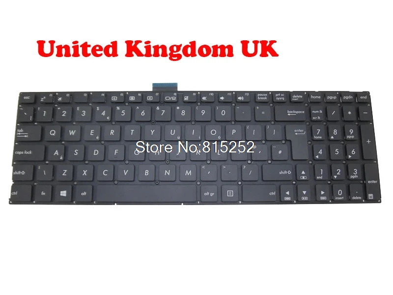 English US/UK Keyboard For ASUS X553 X553M X553S X553MA X553SA A553MA A553SA F553MA F553SA K553MA P553SA 0KNB0-6130UK00