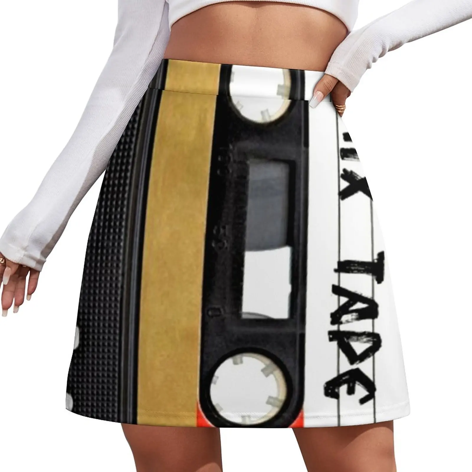 Cassette Tape Mini Skirt korean style women clothing 2023 new arrivals