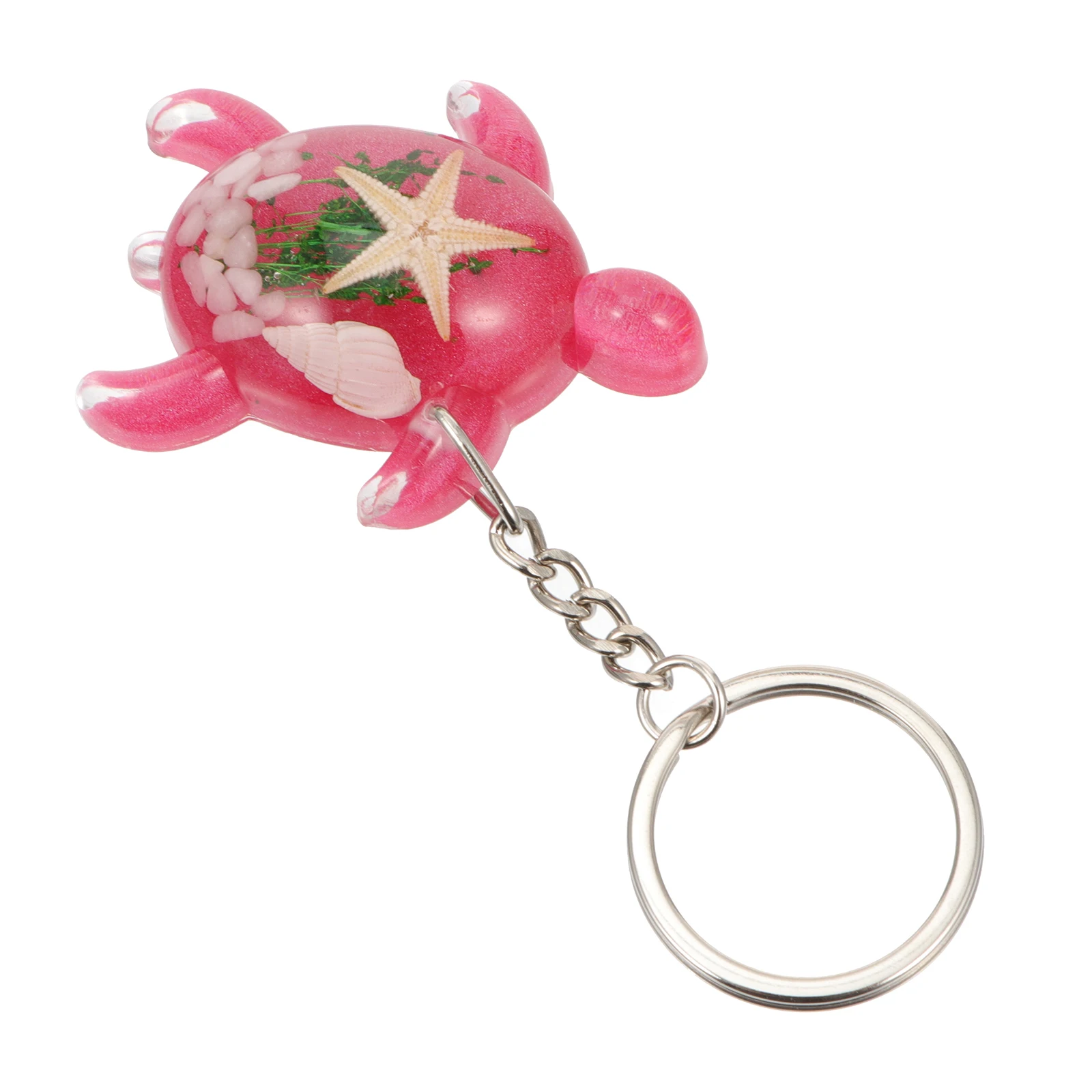 

Resin Turtle Keychain Adorable Shape Bright Color Fashion Accessories Exquisite Workmanship Key Chain Pendant Easy to Carry