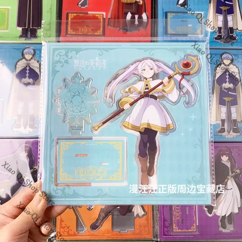 offizielles Original Frieren: Beyond Journey's End Anime-Hambitus-Acryl-Stehschild Fern Stark, quadratisches Element-Desktop-Ornament