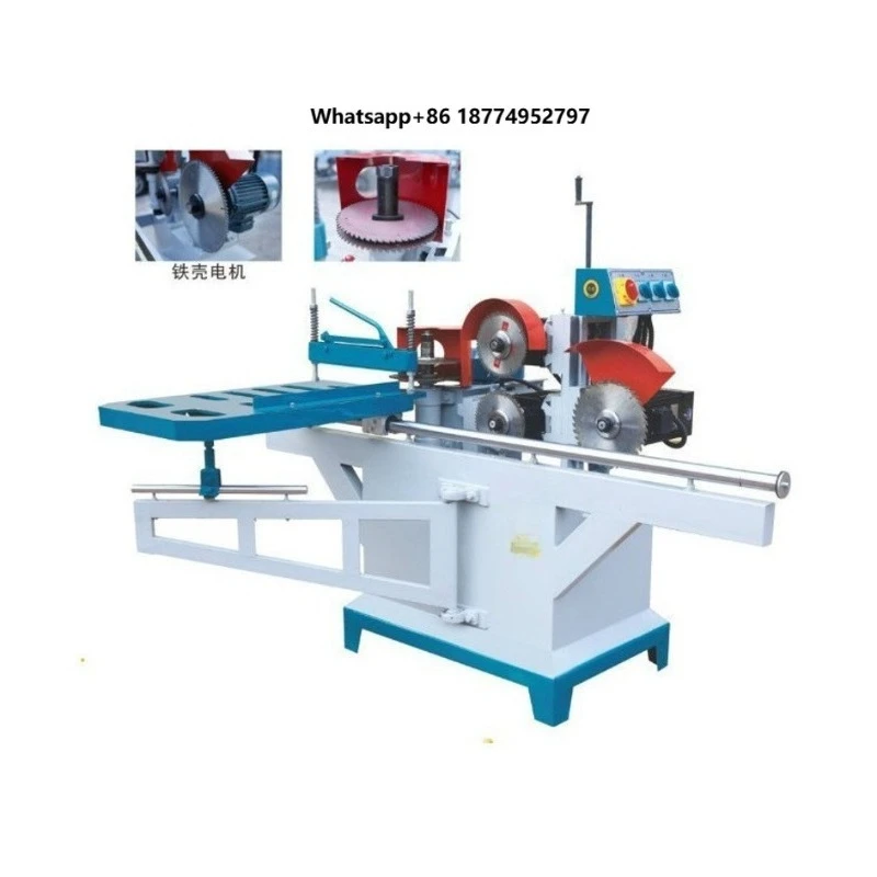 ANDUUK Woodworking Tool Circular Guide Pneumatic Five Disc Tenon Machine Double Track Mortise and Tenon Machine