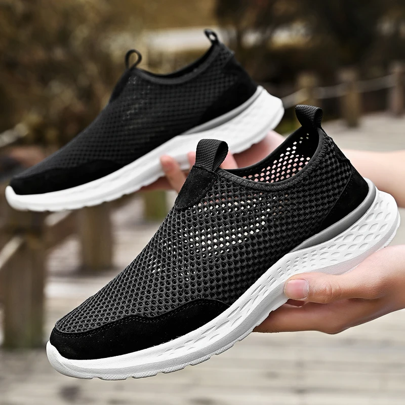 

Мужские повседневные спортивные туфли: разноцветные, мягкие, на низком каблуке, цельный дизайн, легкие, удобные, дышащие, с сетчатым верхом