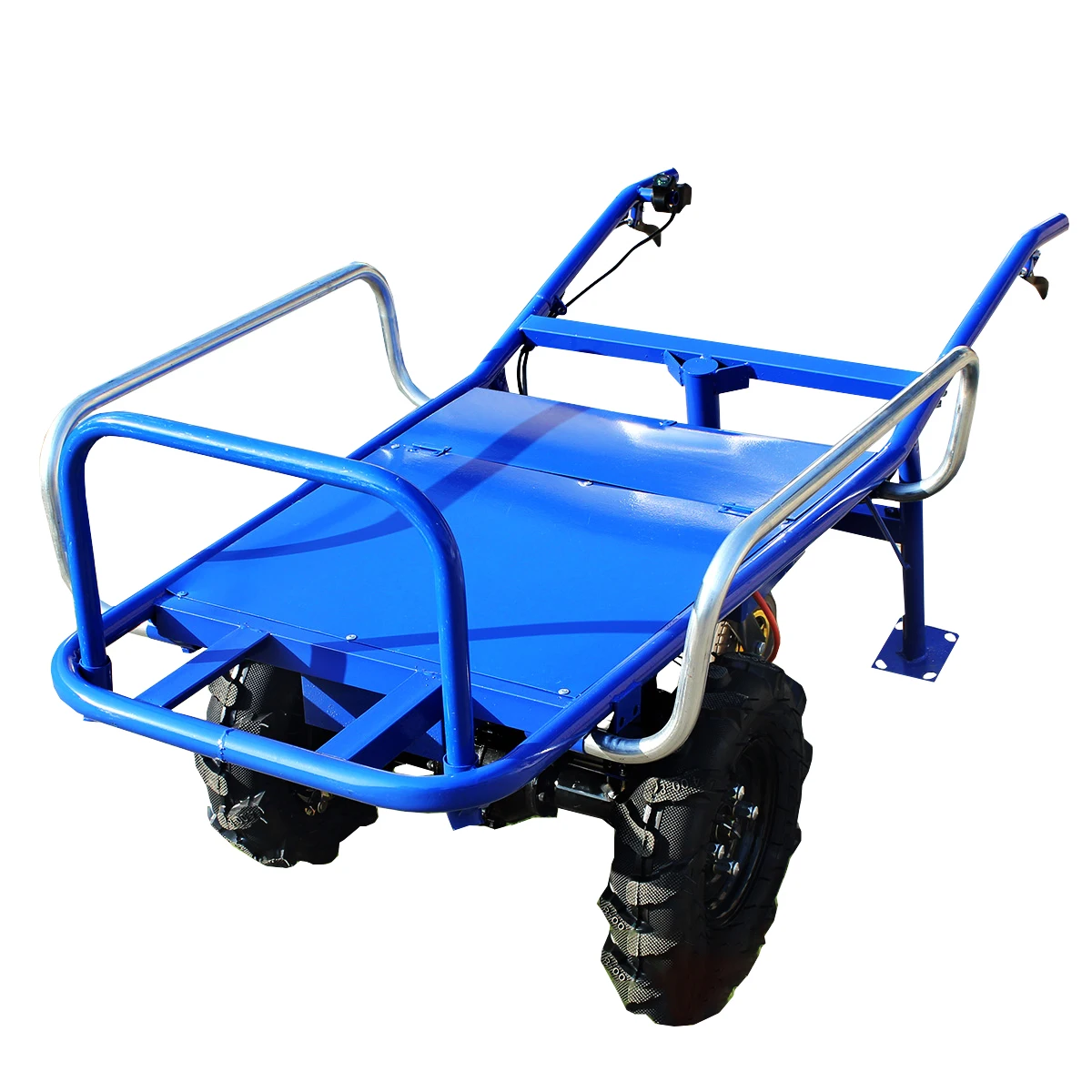 

Electric agricultural 2-wheel trolley household porter breeding climbing transportation heavy electric platform trolley