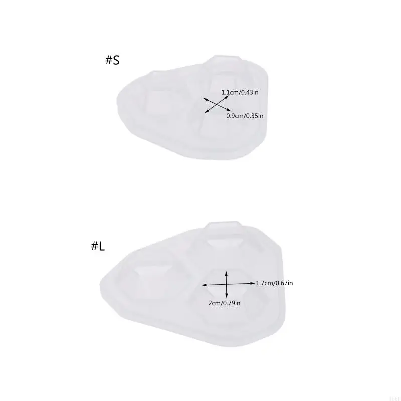 45be DIY Crystal Epoxi Mold Molde silicona para colgante Diamond Mirror Moldo molde silicona Molde joya Herramienta
