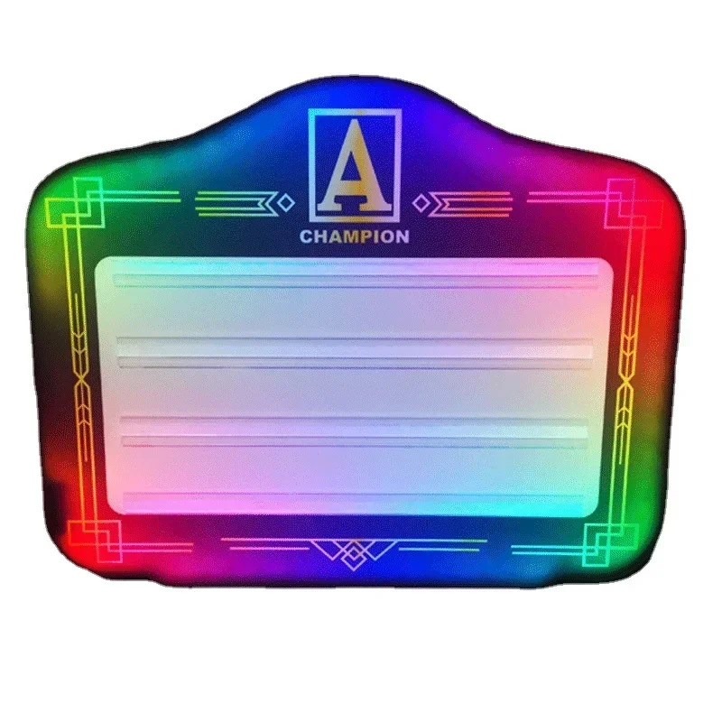 LED illuminated hand sign Symphony alphabet billboard