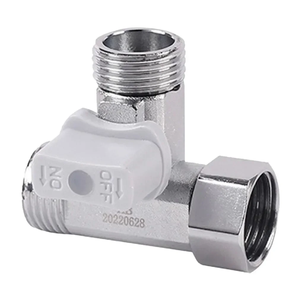 Zinc Alloy Tee Stop Valve Angle T Adapter For Bidet Handheld Sprayer Toilet Tank For Water Purifier Accessories