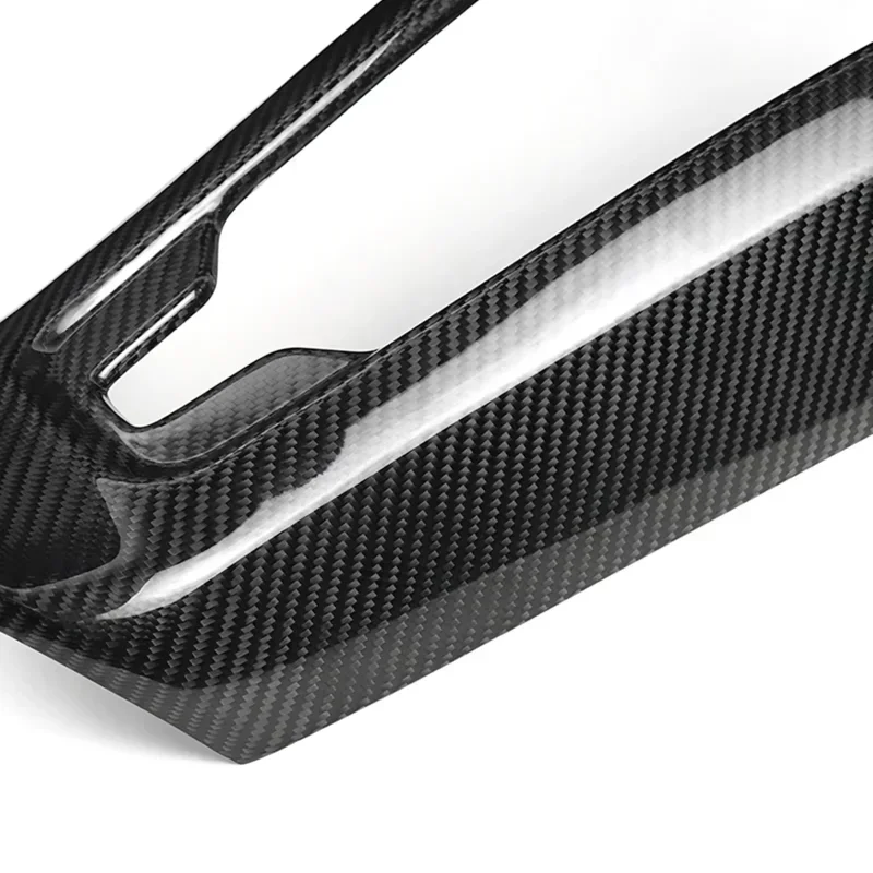 For Chevrolet Corvette C8 Real Dry Carbon Fiber Center Console Phone Wireless Charger Cover Trim 2020-2023 modification