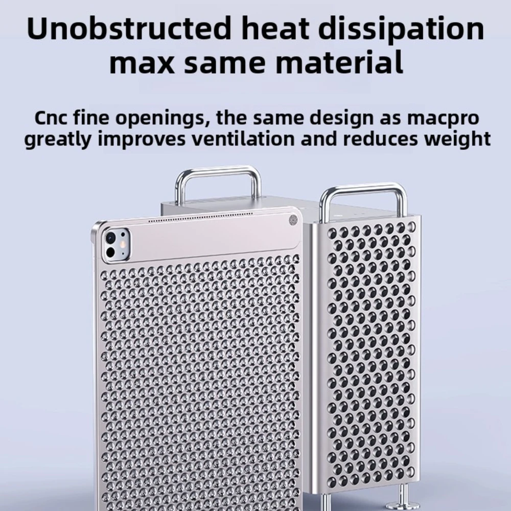 Für 2024 IPad Pro 13 Zoll / (M4) 11 Zoll Gehäuse aus Aluminiumlegierung mit Aromatherapie-Hohlwärmeableitung