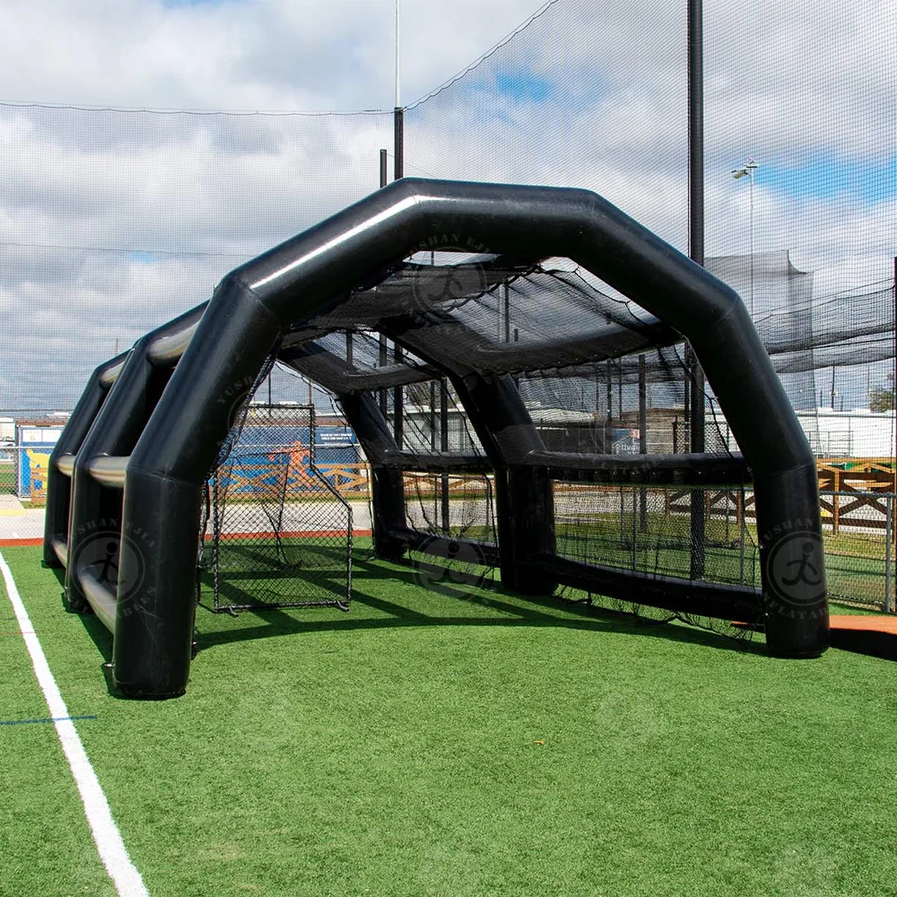 Inflatable Batting Cage Made of PVC Portable Outdoor Baseball Training Net for Hitting Practice