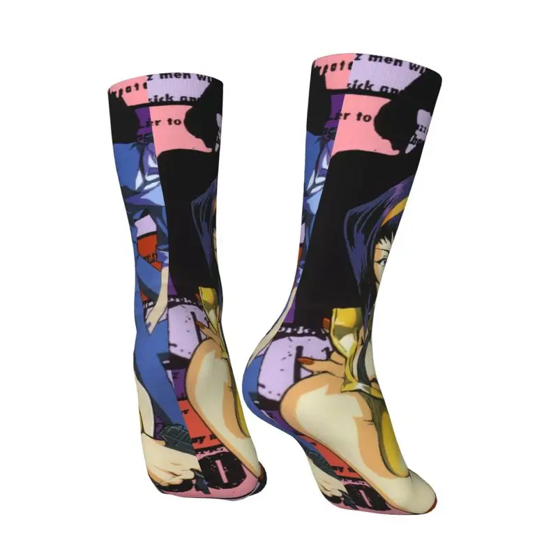 مخصص كاوبوي البيبوب أنيمي اللباس الجوارب رجل إمرأة أزياء دافئة الكرتون مانغا       جوارب الطاقم