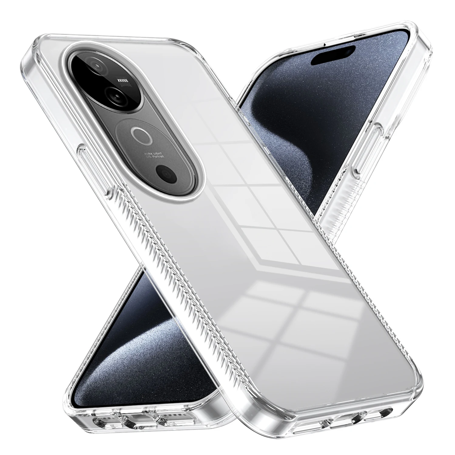 Case for vivo V40 Pro V40Pro Clear Silicone Protection Hard Shockproof Acrylic Phone Cover vivoV40Pro V2348 V2347 Shell Coque