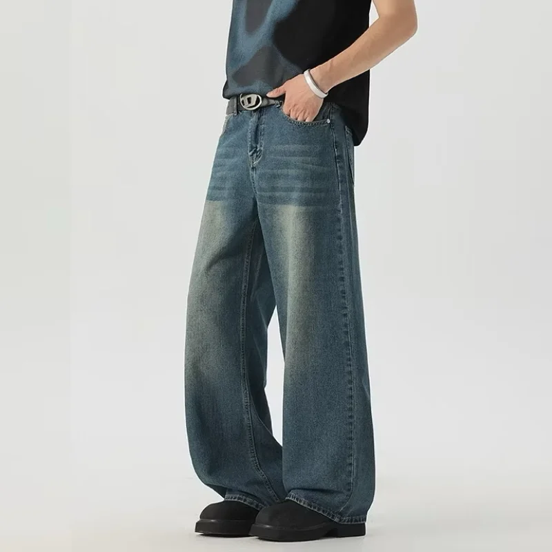 السراويل الرجالية السراويل الرجالية Y2K الملابس رجل فضفاض الجينز موضة الربيع الملابس السراويل الخريف جديد ملابس كاجوال الجينز في سن المراهقة #6