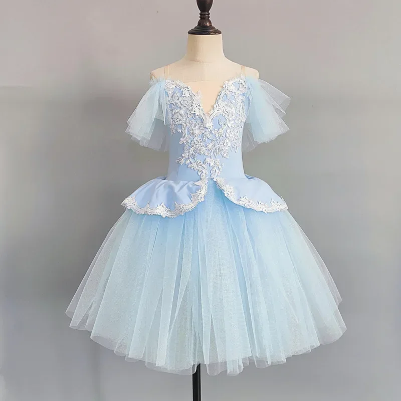 

Children Professional Skirt For Girls Long Tutu Ballet Adulto Kid Swan Cosumes Princess Dance Dress Performance Clothing