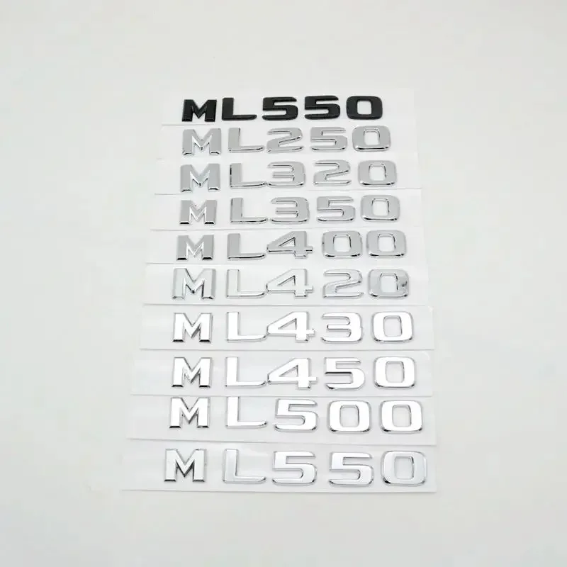 After 2017 3D ABS For Mercedes-Benz W163 W164 W166 ML63 ML55 ML250 ML320 ML350 ML420 ML450 ML500 ML550 Emblem Logo Sticker