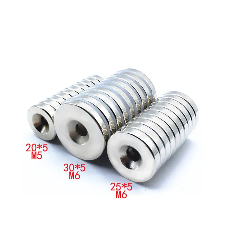 10pcs Strong Countersunk Disc Neodymium Magnets NdFeB Strong Magnet N35-52 Round Square Strong Magnet