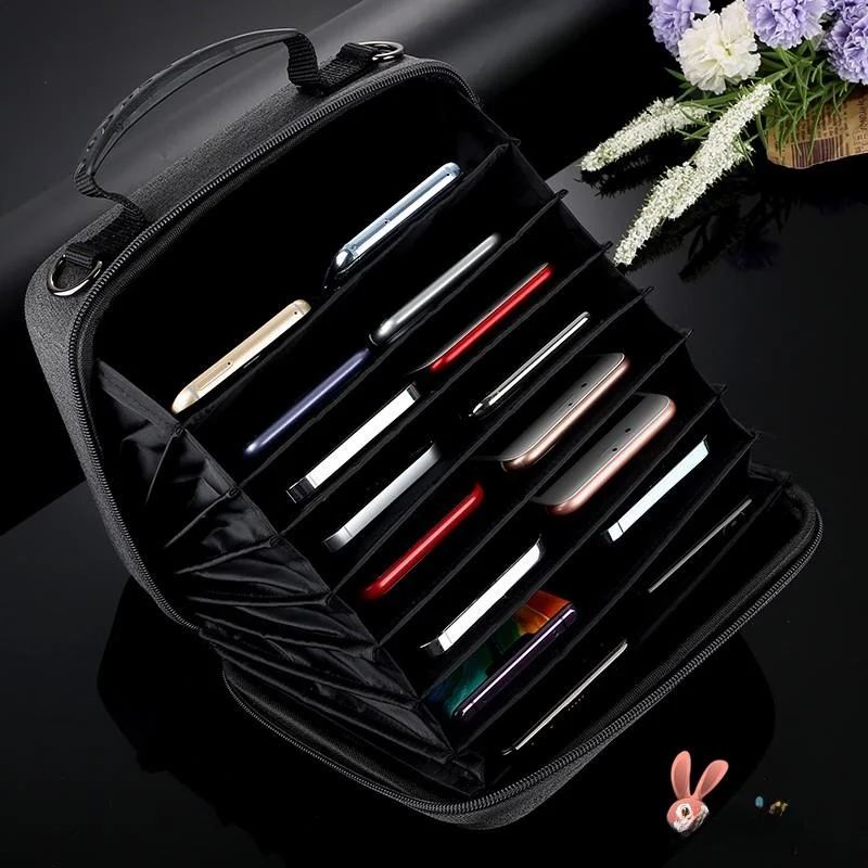 

Portable oproof Large Screen Smartphone Digital Product Storage Bag Hard ell Crossbody Bag for Multiple Phones