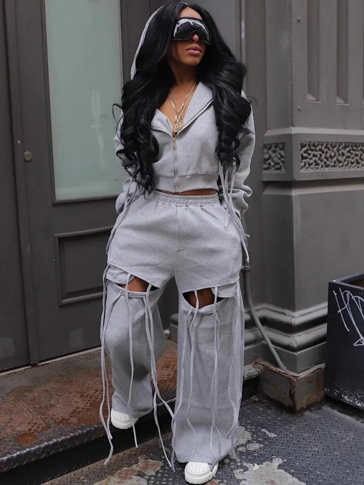 

Женские комплекты из 2 предметов, одинаковые комплекты, комплекты из двух предметов, топ и широкие брюки, костюмы, одежда, Новое поступление 2025, осень-зима