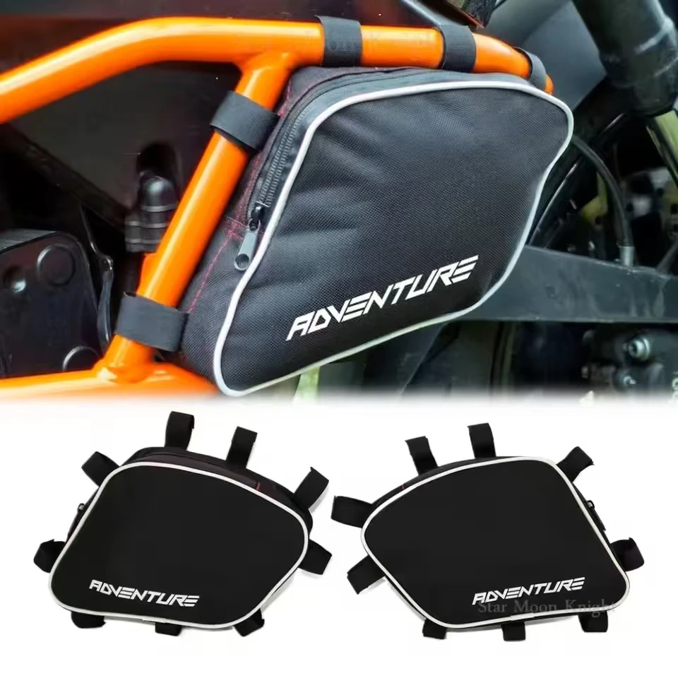 Frame Crash Bars Bag Motorcycle Bumper Side Bags Tool Box For 1050 1090 Adventure 1290  ADV Adventure R Travel Bags