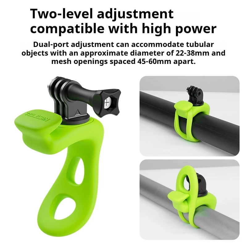 TELESIN Elastic Bracket For DJI OSMO360 Multi-Functional Elastic Fixing Strap Bracket Silicone Elastic Mini Q Bracket For Travel