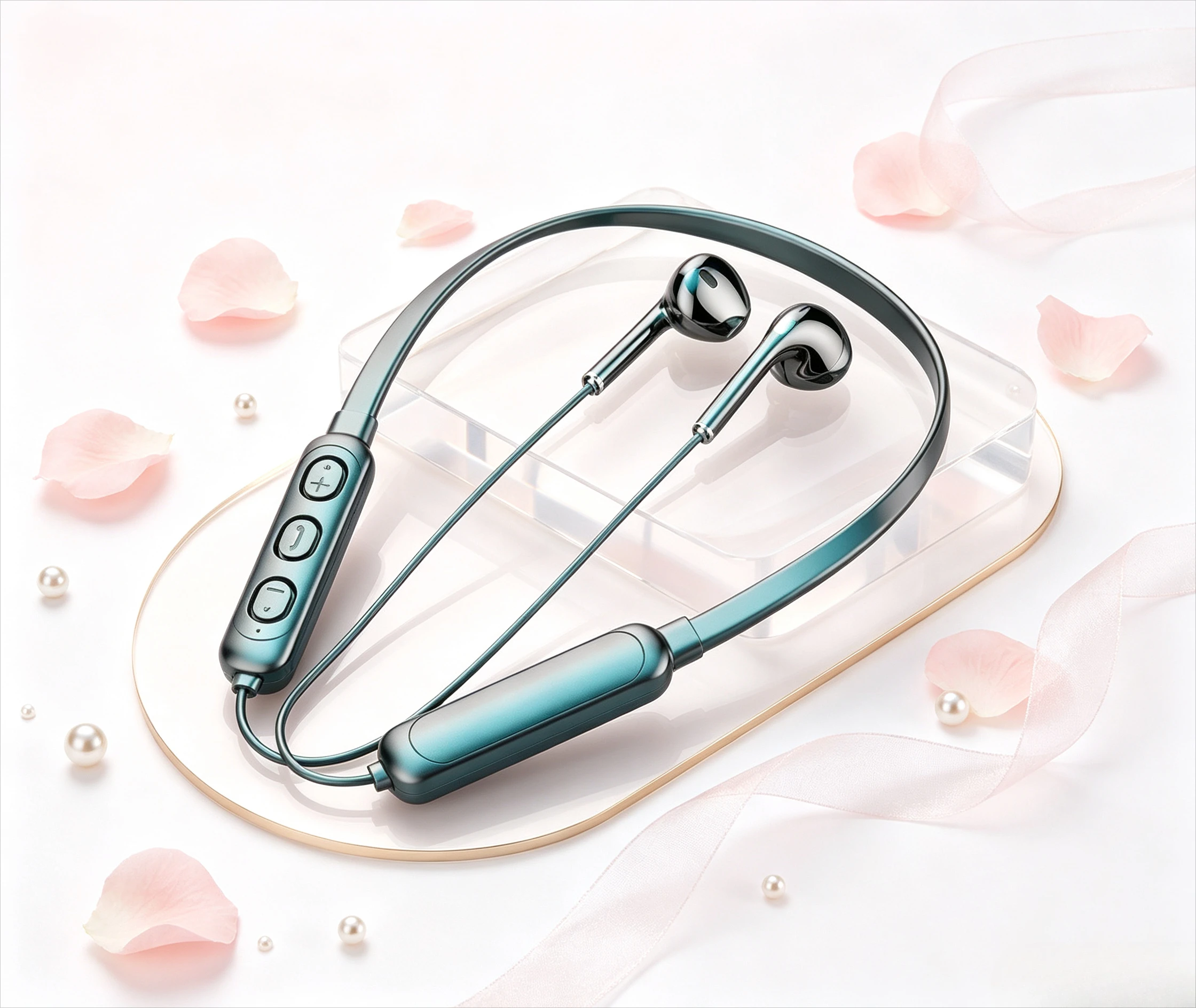 Wireless Bluetooth 5.3 Neck-Hanging Type Stereo Bluetooth Earphones With Mic Bluetooth Headset NeckHanging Bluetooth Headphone