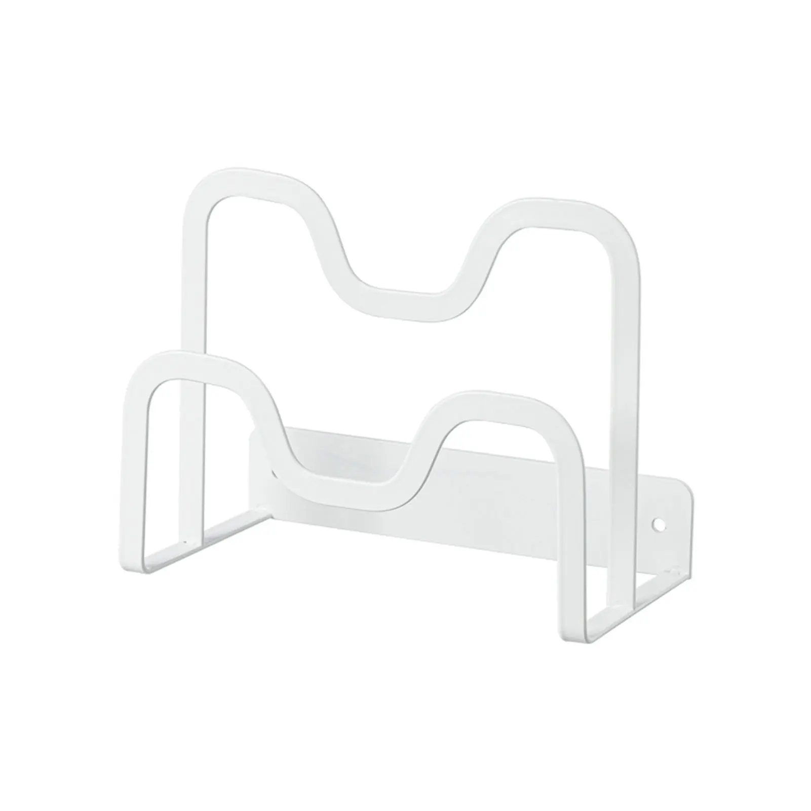 Cozinha Wall Mounted Storage Rack, Pan Organizer, Pot Storage Management, estável e durável