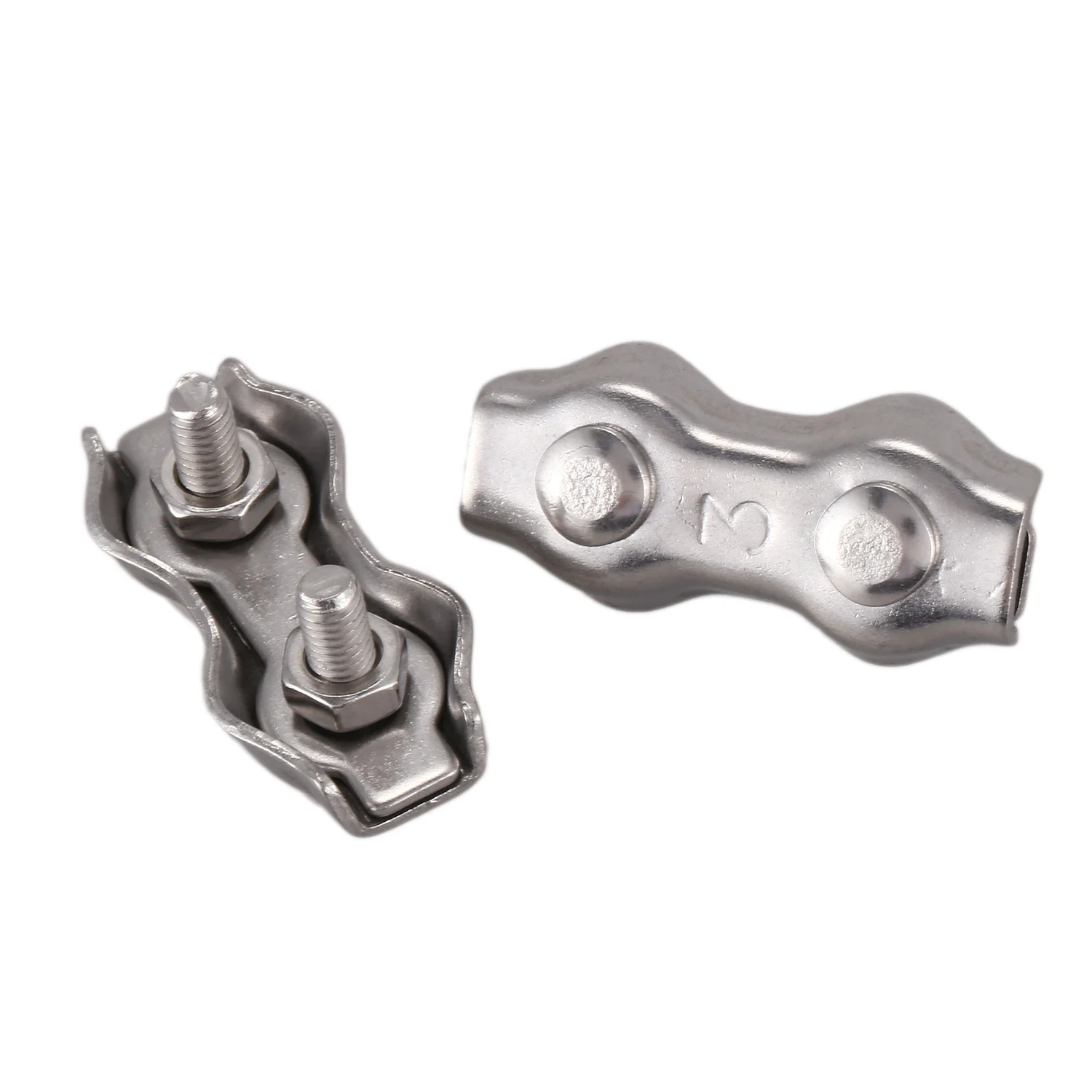 22 pces de aço inoxidável fio corda cabo braçadeira prendedor fio cabo corda apertos braçadeiras pinça, 12 pces 2mm & 10 pces 3mm-abxk