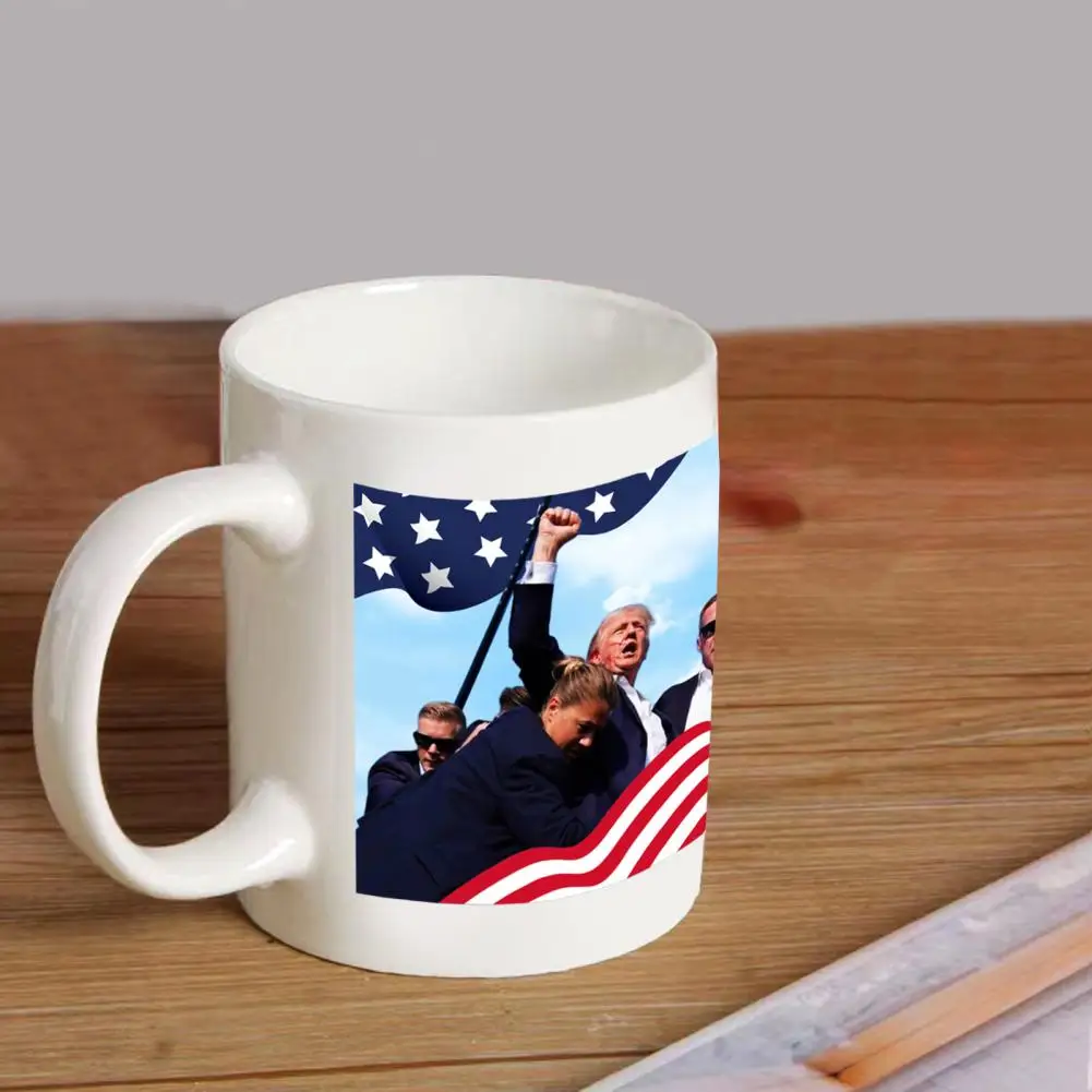 Trump Coffee Mug Support Our President Ceramic Cup Durable Ceramic Mug Drinkware Smooth Surface Political Statement Mug Fun Gift