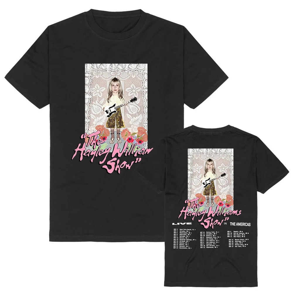 Live in America The Hayley Williams Show T-shirt Summer Cotton O-neck Female Tshirts Graphic Merch Loose Soft Short Sleeve Tees